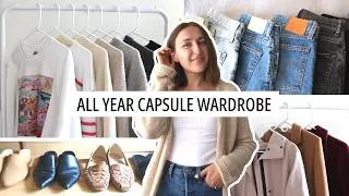 Thumbnail: A Whole Year in my Capsule Wardrobe: how I use my basic capsule wardrobe in every season
