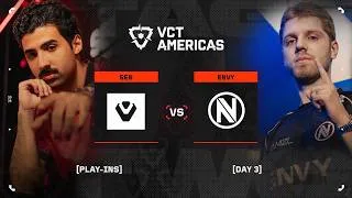 Thumbnail: SEN vs ENVY - VCT Americas Stage 2 Play-Ins - Day 3
