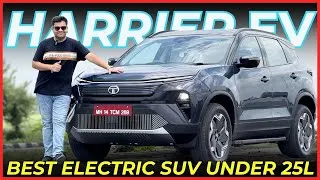 Thumbnail: 2025 Tata Harrier.EV Empowered QWD 75 Most Detailed Walkaround Review In Hindi - Best Electric SUV|