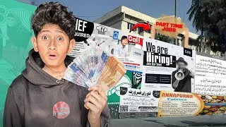 Thumbnail: I Tried Every Part-Time Job in a Day!🤑Earning?