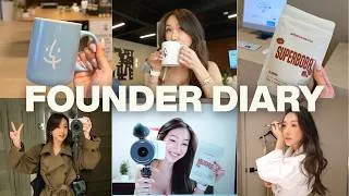 Thumbnail: FOUNDER DIARY 🍎 🍵 speaking at Apple, handling anxiety + imposter syndrome & meeting creators!