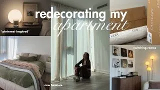 Thumbnail: APARTMENT makeover🤍bedroom & office redecorating, new furniture & decor (pinterest inspired!!)