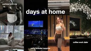 Thumbnail: VLOG: workout with me, early birthday celebration, opening our wedding photo book & cafe dates
