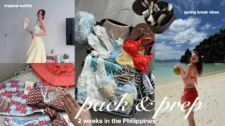 Thumbnail: TROPICAL PACK & PREP W/ME🌴2 weeks in the Philippines! spring break, outfit ideas