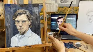 Thumbnail: Stranger Things Oil Painting but I mess up a few times...