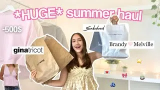 Thumbnail: *HUGE* summer haul 🛍️✨ | brandy melville, subdued, gina tricot