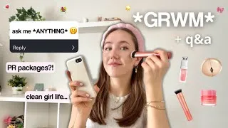 Thumbnail: GRWM + Q&A 🎀 | how to get a PR package, clean girl life & more ...