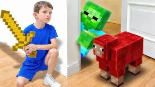 Thumbnail: Let’s Find the Hidden Minecraft Mobs with Stephi and Alex!