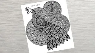 Thumbnail: How to draw Mandala for Beginners | Peacock Mandala Art Step-by-Step Tutorial #vanithaarts #doodle
