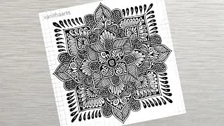 Thumbnail: How to draw a Mandala Art for Beginners Step-by-Step Tutorial | Easy Mandala Drawing | #vanithaarts