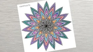 Thumbnail: How to draw a Mandala Art for Beginners Step-by-Step Tutorial | Easy Mandala Drawing | #vanithaarts