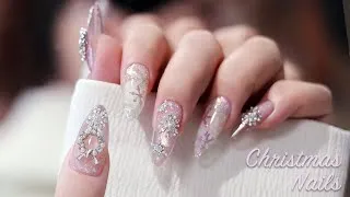 Thumbnail: 🎅🎄Christmas Snowflakes Nails ASMR | Step-by-Step Nail Art Tutorial | Relaxing & Satisfying