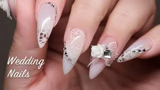 Thumbnail: 👰‍♀️Lace Wedding Nails ASMR | Step-by-Step Immersive Nail Art Tutorial 💅🏻 Relaxing & Satisfying