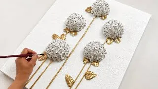 Thumbnail: You Won’t Believe These Flowers Are Made from Foam Balls 😍 | 3D Hydrangea Texture Art