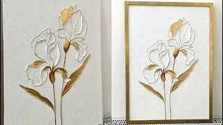 Thumbnail: Create a Luxury Textured Artwork at Home | Textured Iris Painting | Expensive Wall Art DIY