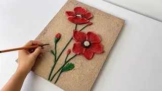 Thumbnail: Creating a Realistic 3D Poppy Flower Using Handmade Clay | 3D Poppy Flower Art
