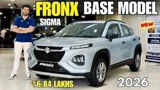 Thumbnail: Maruti Fronx Sigma Base Model 2026 Detailed Review ✅ Fronx Sigma Base Model Price & Features 🔥