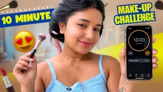 Thumbnail: 10 minutes makeup challenge 😱 hit or flop🫠🧿#varshakaveri #challenge 