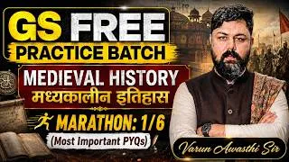 Thumbnail: Medieval History One Shot Practice Marathon | Most Important PYQs By Varun Awasthi Sir