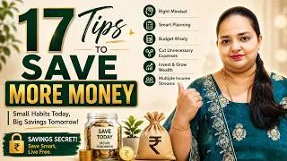 Thumbnail: 17 Simple Tips to Save More Money | Vasanthi Shankar 