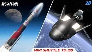 Thumbnail: New Mini Space Shuttle Launch To ISS In Spaceflight Simulator | Dream Chaser 
