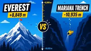 Thumbnail: Highest vs Lowest Points on Earth | Everest to the Mariana Trench | Animation