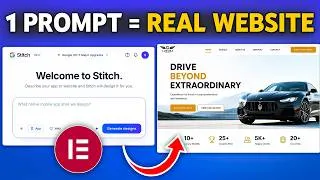 Thumbnail: Convert Google Stitch AI Designs to WordPress in 5 Minutes!  🐬| Stitch to WordPress