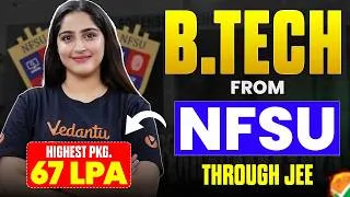 Thumbnail: NFSU Through JEE Mains ? Know Complete Details About B.Tech Admission | JEE 2026 | Diksha Mam