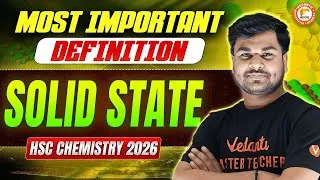Thumbnail: Solid State Class 12 Most Important Questions | Solid State Class 12 HSC & MHT-CET | By Om Sir