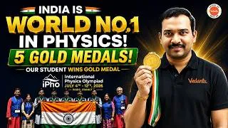 Thumbnail: 🇮🇳 India Makes History🥇 Vedantu Student Wins GOLD at International Physics Olympiad | Pride of India