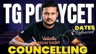 Thumbnail: Counselling Dates Released! 🔥| TG POLYCET 2026 Complete Schedule & Process | Telugu Important Update