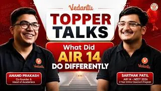 Thumbnail: 🔥 TOPPER TALKS | Sarthak Patil AIR 14 | NEET 2026 Strategy, Secrets & Success Story