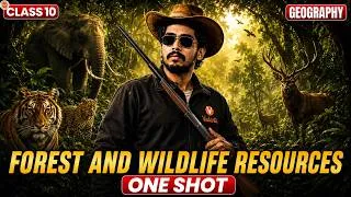 Thumbnail: Forest & Wildlife Resources One Shot 🎯| Class 10 AP SST Ch 2 Geography | Rupesh Sir🔥