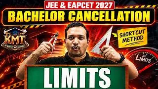 Thumbnail: Bachelor Cancellation Limits | Maths Shortcuts + PYQs | JEE & EAPCET 2027 | KMT Series
