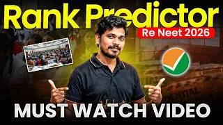 Thumbnail: RENEET 2026 : *Exact Marks Vs Rank* | 99.9% Accurate Rank Prediction 🔥