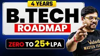 Thumbnail: B.Tech Complete Roadmap 2026 | College to 25+ LPA Package | Skills, Internships & Placements