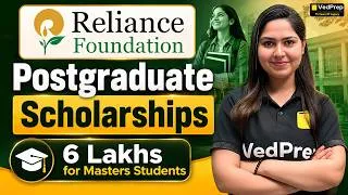 Thumbnail: 🚨 Reliance Foundation PG Scholarship 2026-27 | ₹6 Lakhs Scholarship for Master’s Students