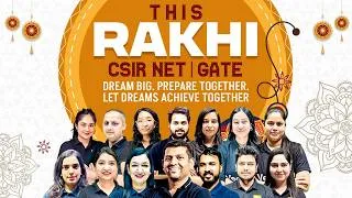 Thumbnail: BIG SURPRISE for CSIR NET & GATE Aspirants 🎁 | Raksha Bandhan Special | Official Trailer Out 🔥
