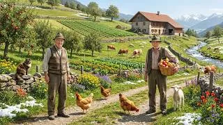 Thumbnail: Beautiful European Countryside Farm Life | Harvesting Crops & Caring for Livestock