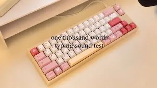 Thumbnail: 1000 words typing sound test | Leopold FC660MBT keyboard | strawberry milk linear switches