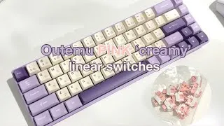 Thumbnail: creamy budget custom keeb | outemu linear cream pink switches TESTER68