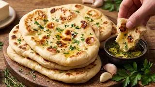 Thumbnail: How to Make Fluffy Garlic Naan Bread | High Protein