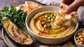 Thumbnail: Chickpeas & Eggplant Hummus Quick & Easy Dinner Better Than Baba Ghanoush