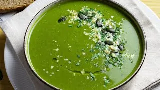 Thumbnail: Pea & Spinach Soup | Easy Vegan and Vegetarian Recipes