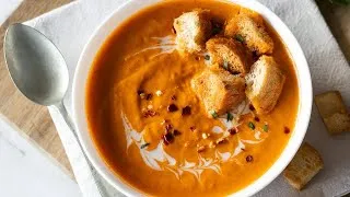 Thumbnail: Spicy Roasted Tomato Soup | Easy Vegan and Vegetarian Recipes