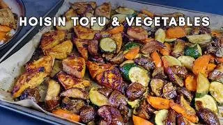Thumbnail: Sheet Pan Sticky Hoisin Tofu & Vegetables | Effortless One-Pan Vegan Meal