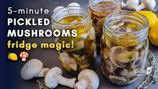 Thumbnail: Small-batch pickled mushrooms with a velvety olive oil finish | So simple, so rewarding