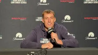 Thumbnail: "Throw Me in the Deep End!" | DWCS Contract Winner Adam Darby Post-Fight Media Scrum