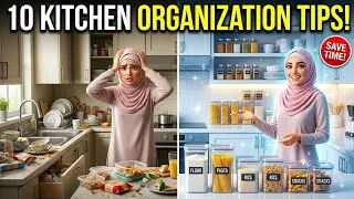 Thumbnail: Transform Your Messy Kitchen with These 10 Simple Hacks! 🏡