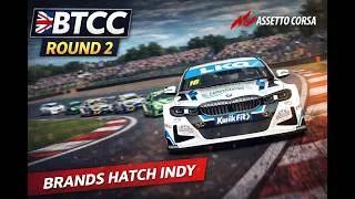 Thumbnail: BTCC 2025 Brands Hatch Indy - Racing In The Rain Assetto Corsa Gameplay